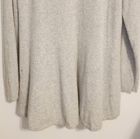 Unbranded | Women's Gray Scoopneck High Low 100% Cashmere Sweater (Size Large) - Picture 13 of 14